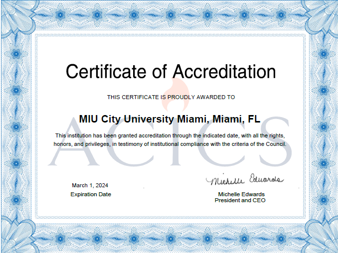 About MIU MIU City University Miami